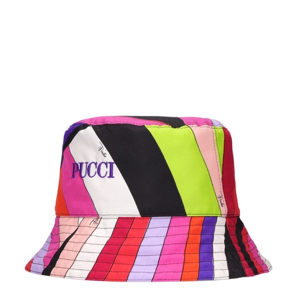EMILIO PUCCI REVERSIBLE SILK BUCKET HAT - Picture 3 of 6